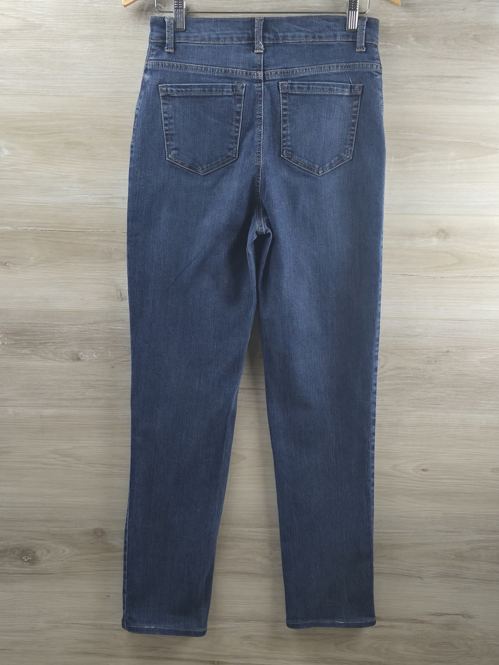 American Eagle Tomgirl Jeans High Rise Button Fly Slim Boyfriend Blue Size 6 - Picture 7 of 7
